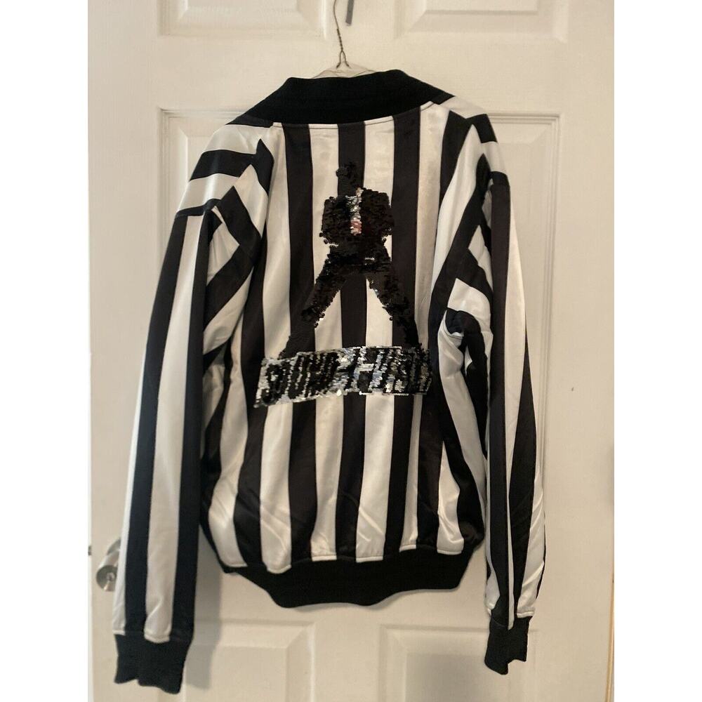 Midnight Studios x David Bowie SATIN Sequin Bowie Silhouette Jacket Size XL NWT